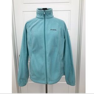 Columbia Light Weight Sky Blue Fleece Sz L